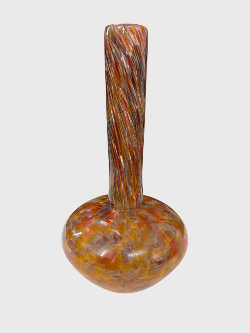 2400 Fahrenheit Volcano Glass MCM Bud Vase